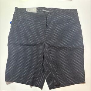 Hilary Radley Dark Blue Patterned Shorts